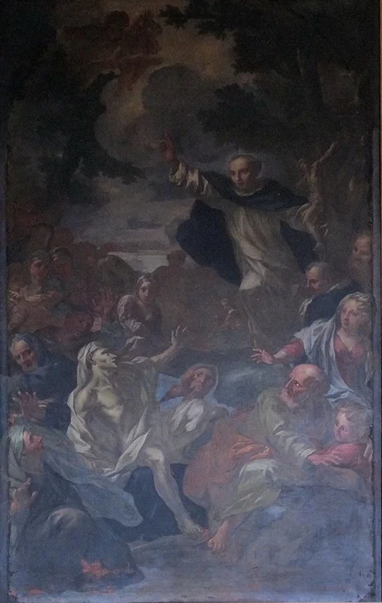 San Vincenzo Ferrer resuscita un uomo a Salamanca - Santa Maria Novella